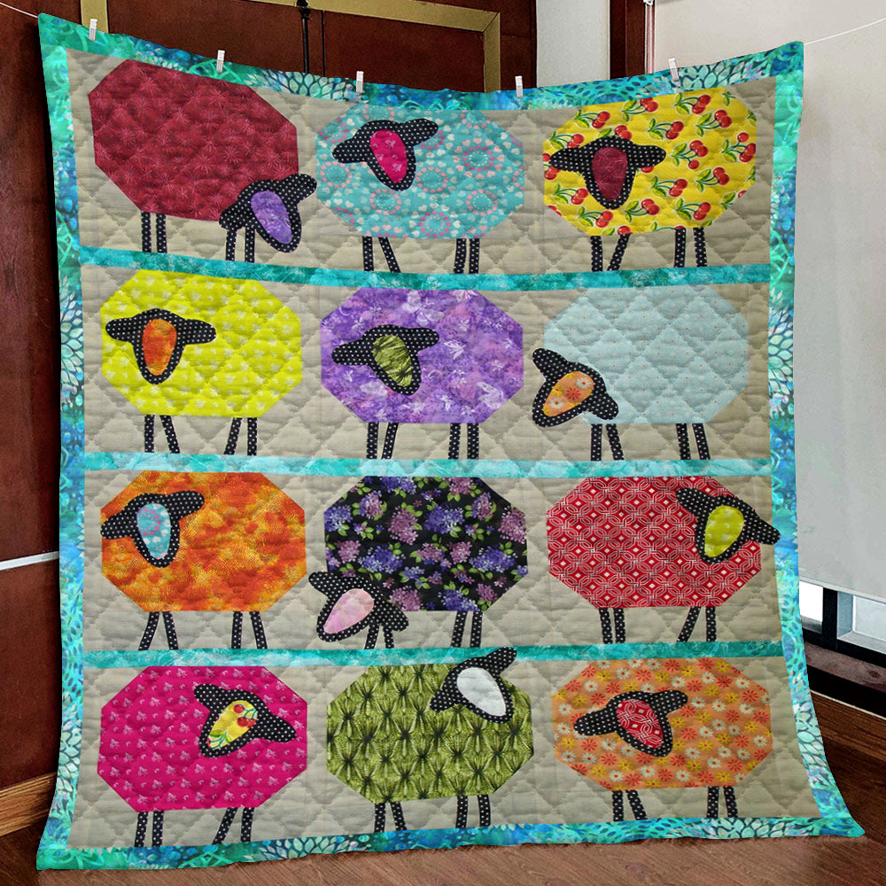 Counting Sheep HM151008D Quilt Blanket