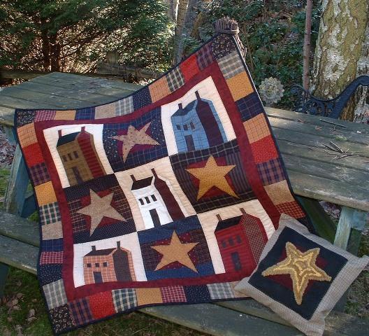 Country Cabins CLM1511141 Quilt Blanket