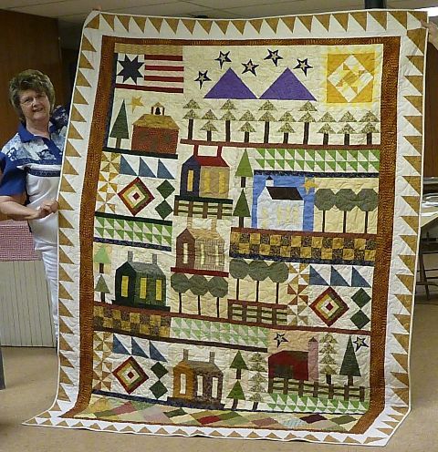 Country Houses CLA1110200Q Quilt Blanket