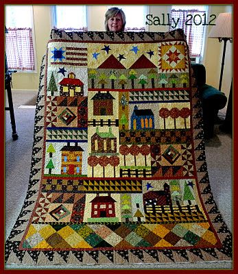 Country Houses CLA1110201Q Quilt Blanket