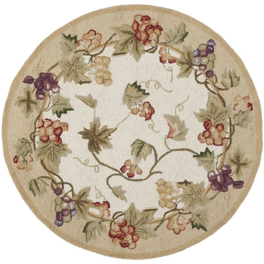 Country Orchild CLM1210042R Round Area Rug