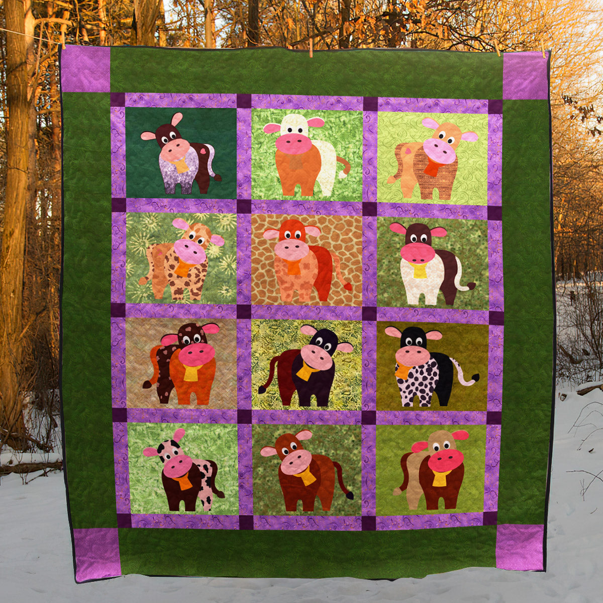 Cow Parade CLA0411282Q Quilt Blanket