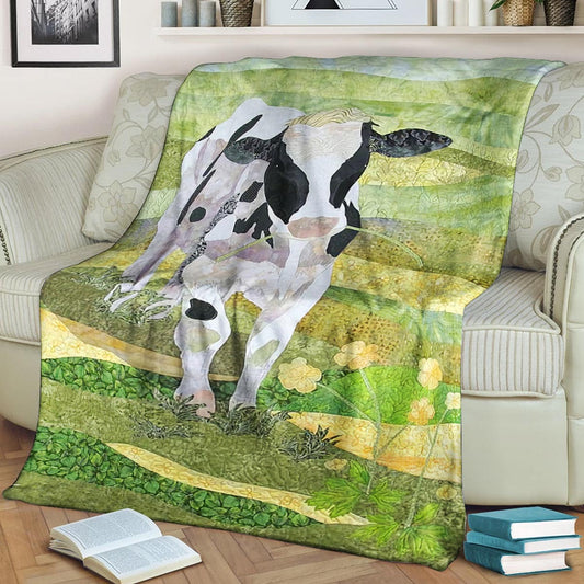 Cow BT170963F Sherpa Fleece Blanket