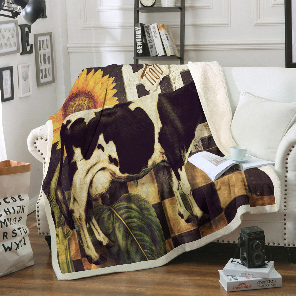 Cow BT200939F Sherpa Fleece Blanket