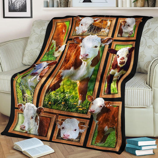 Cow CL270818MDF Sherpa Fleece Blanket