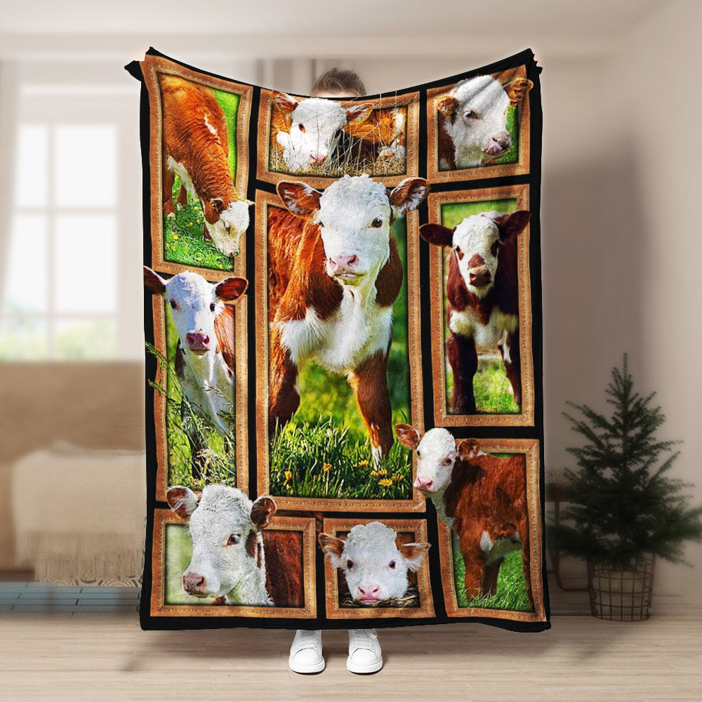 Cow CL270818MDF Sherpa Fleece Blanket