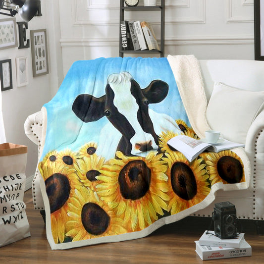 Cow HM200805TT Sherpa Fleece Blanket