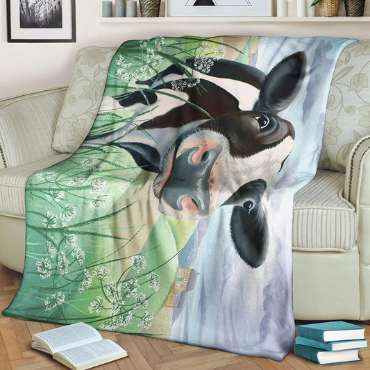 Cow HM200806TT Sherpa Fleece Blanket