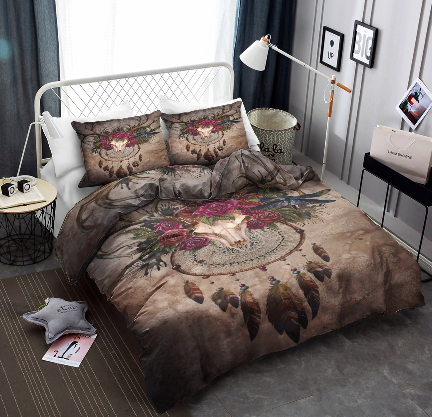 Cow Skull Dreamcatcher CLA22100066B Bedding Sets