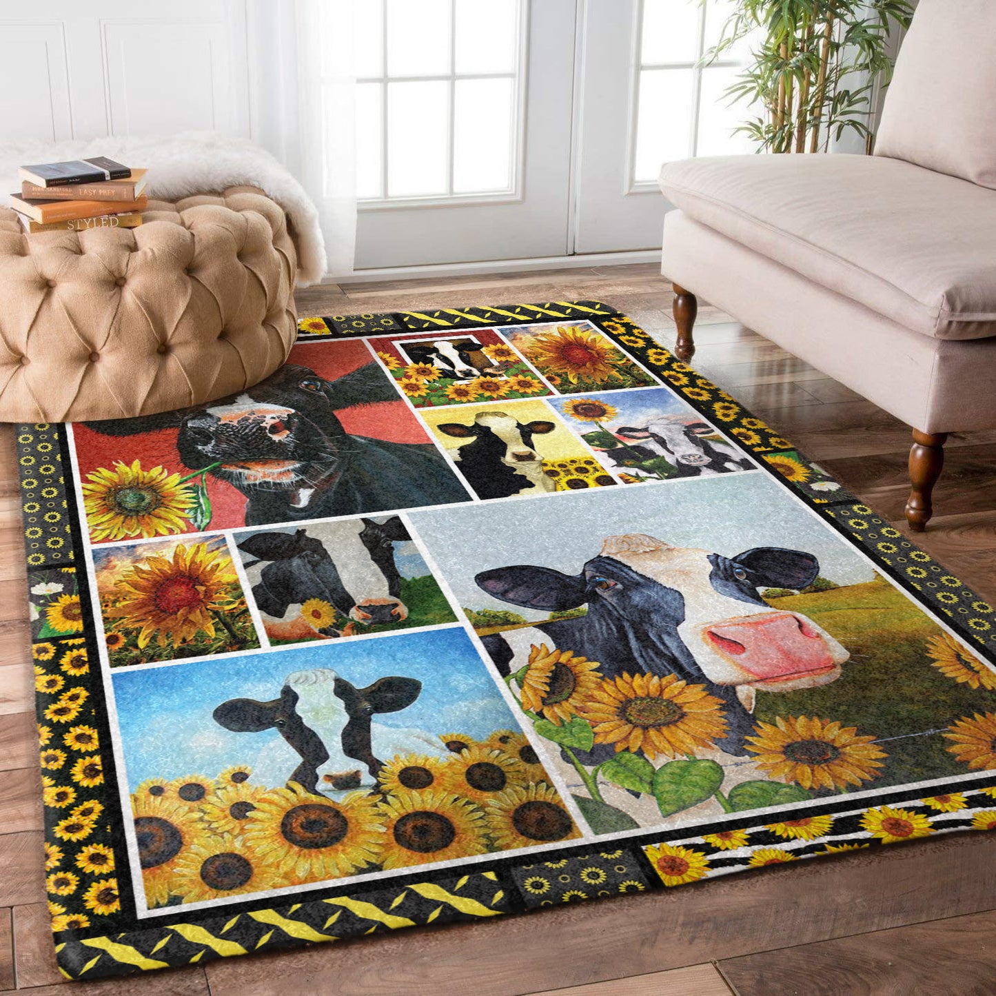 Cow Sunflower HM0710036M Rug