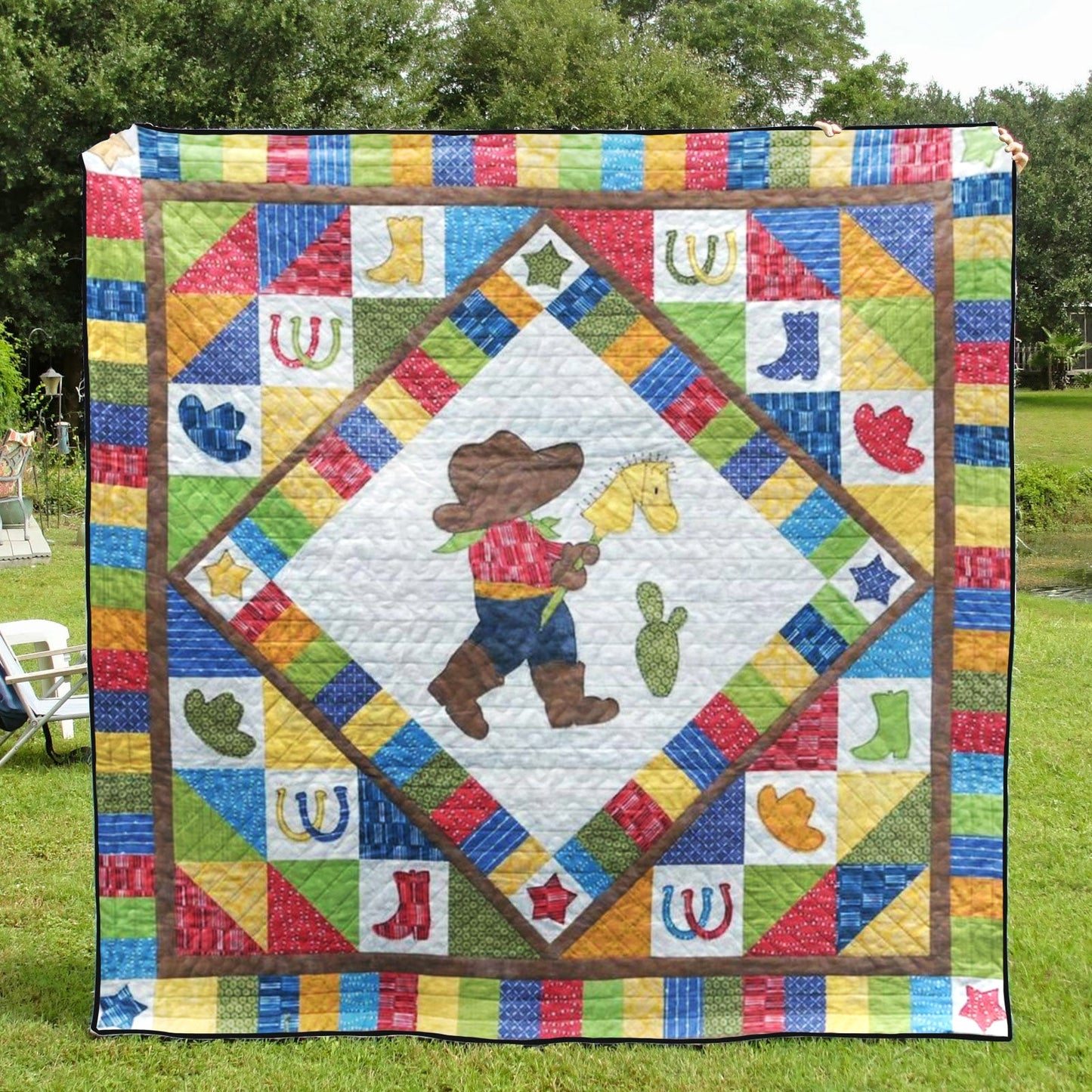 Cowboy Adventures CLD210610 Quilt Blanket