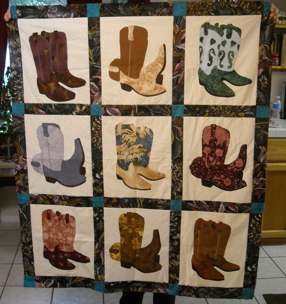 Cowboy Boots CLM0910064 Quilt Blanket