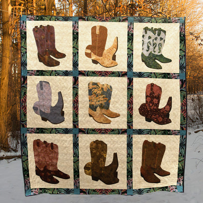 Cowboy Boots CLM0910064 Quilt Blanket