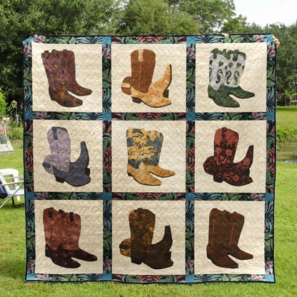 Cowboy Boots CLM0910064 Quilt Blanket