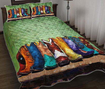 Cowboy Boots Quilt Bedding Set TL140908