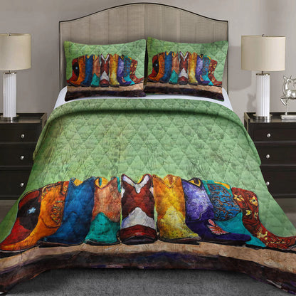 Cowboy Boots Quilt Bedding Set TL140908