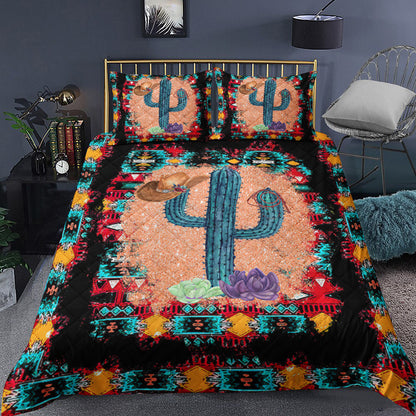 Cowboy Cactus Quilt Bedding Set TL280908