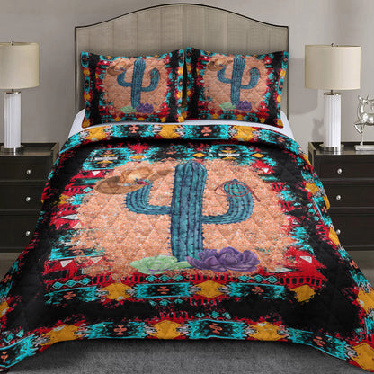 Cowboy Cactus Quilt Bedding Set TL280908