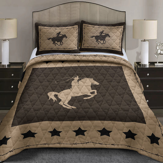 Cowboy Horse CLM260823 Quilt Bedding Set