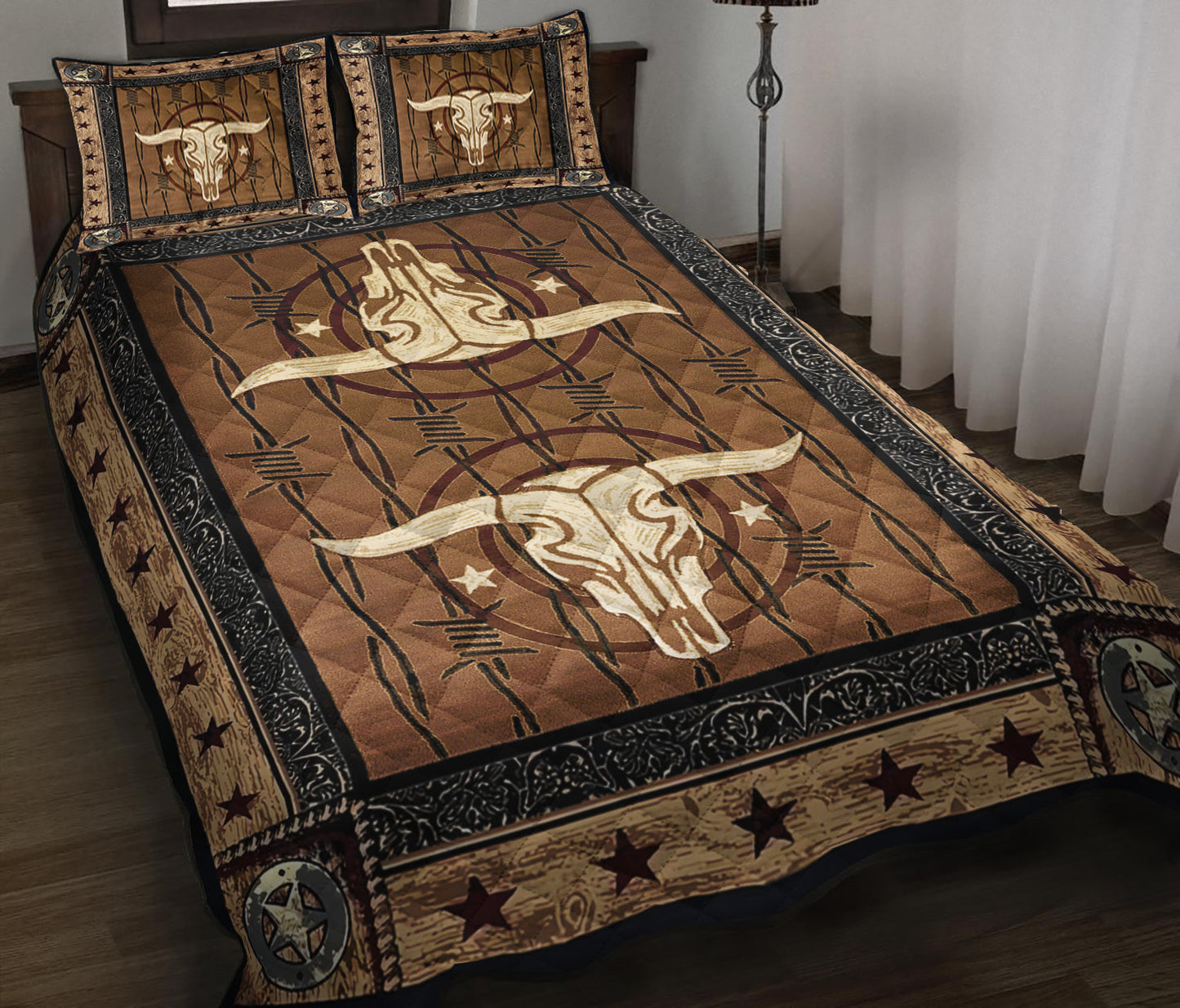 Cowboy Quilt Bedding Set HM0909006