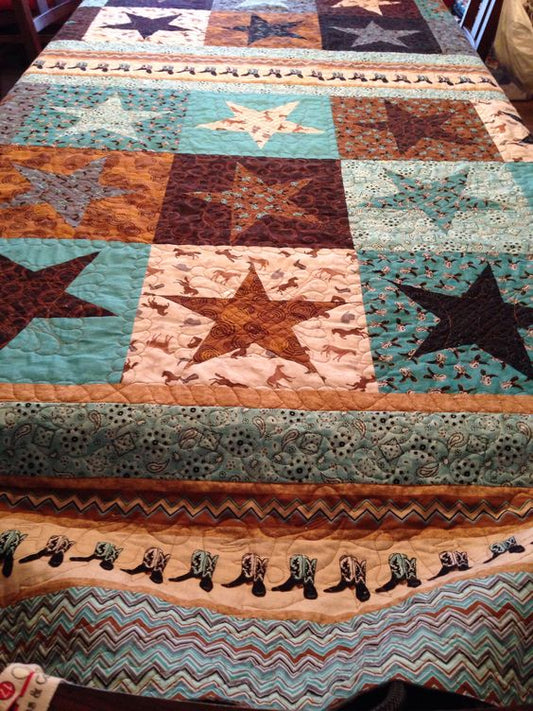 Cowboy Western CLM1111176 Quilt Blanket