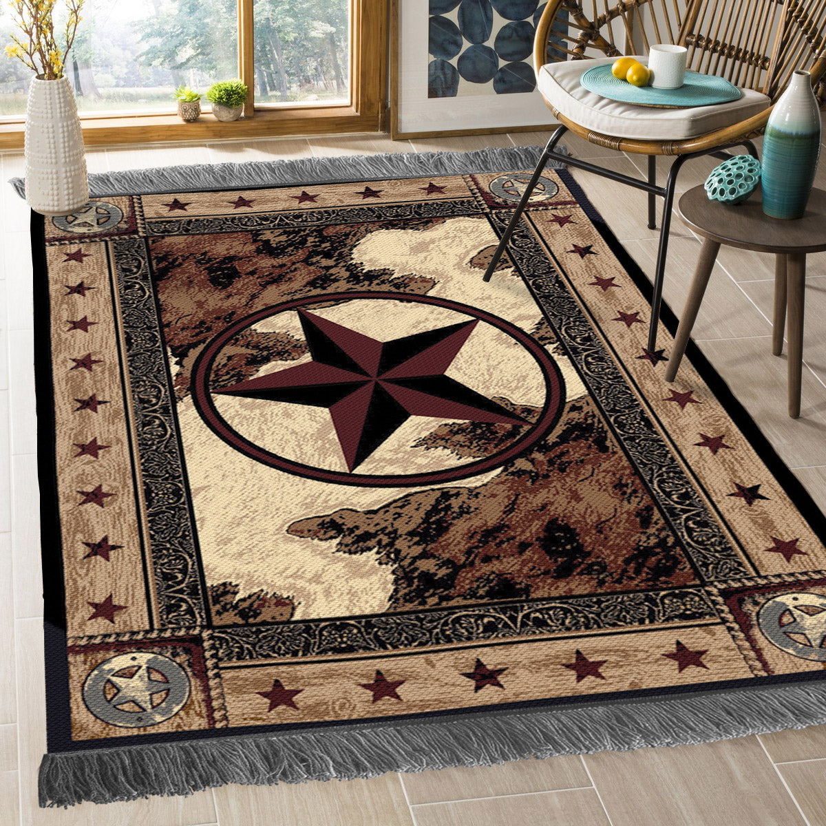 Cowboy BL2509036O Decorative Floor-cloth