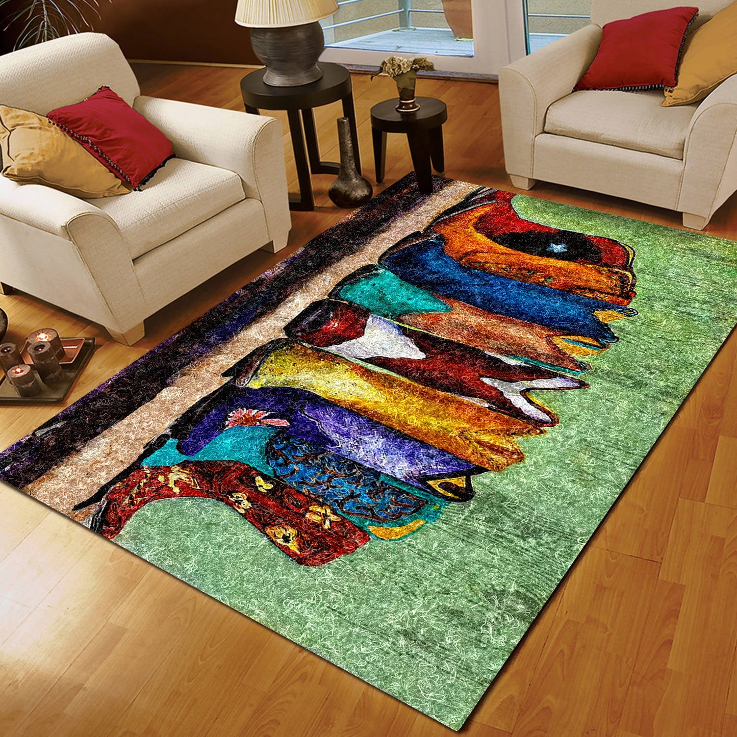 Cowboy Boots TN210830M Rug