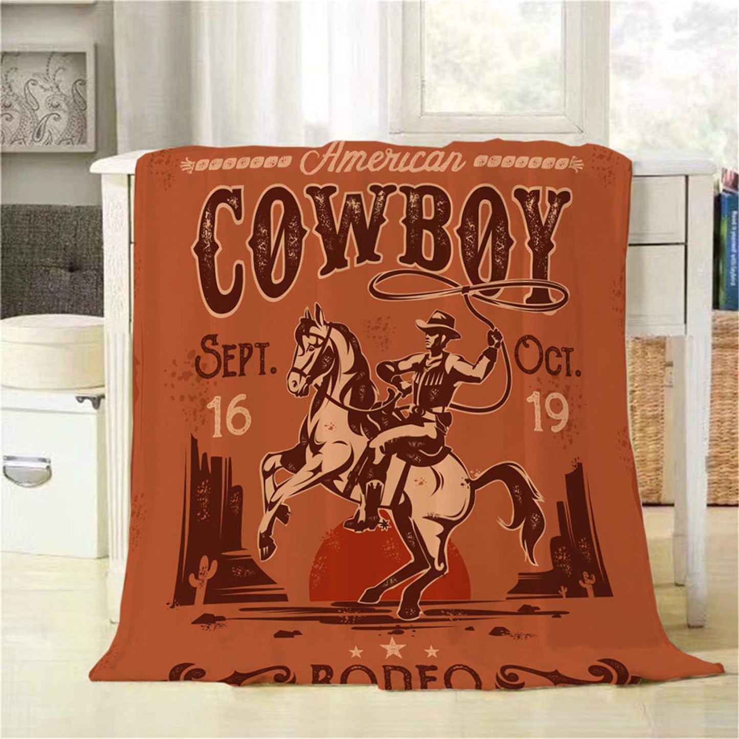 Cowboy CLA1010402F Sherpa Fleece Blanket