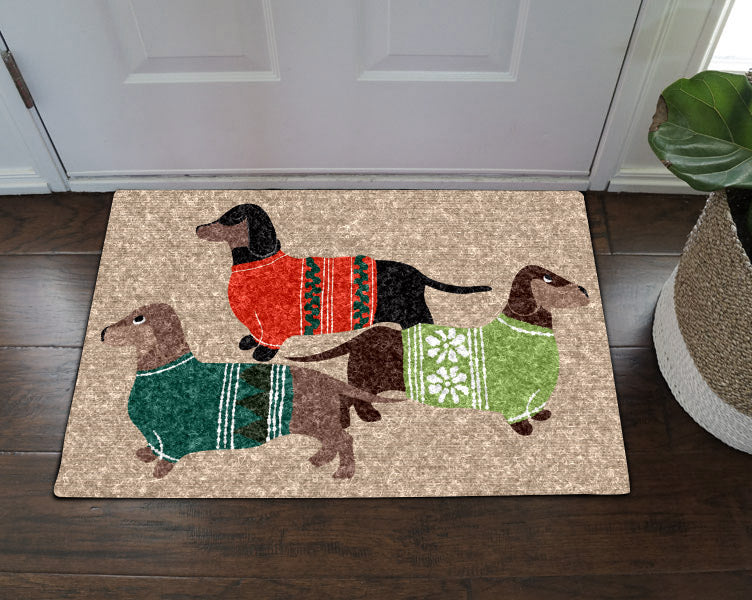 Cozy Dachshund CLA1710095D Non-slip Door mats