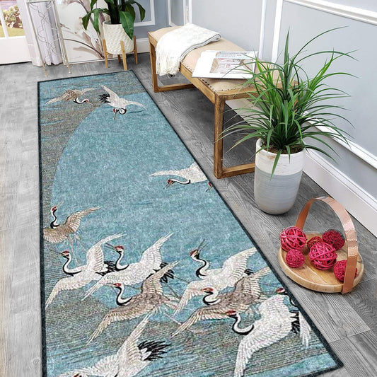 Crane Bird HM1910013N Runner Rug