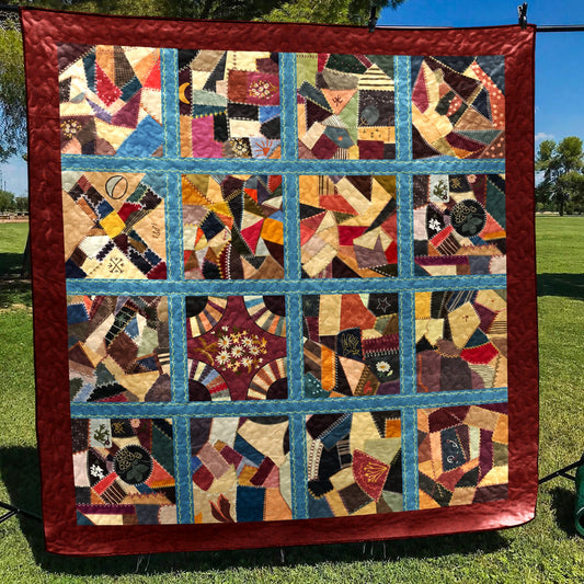 Crazy Color Quilt Blanket HN230602M