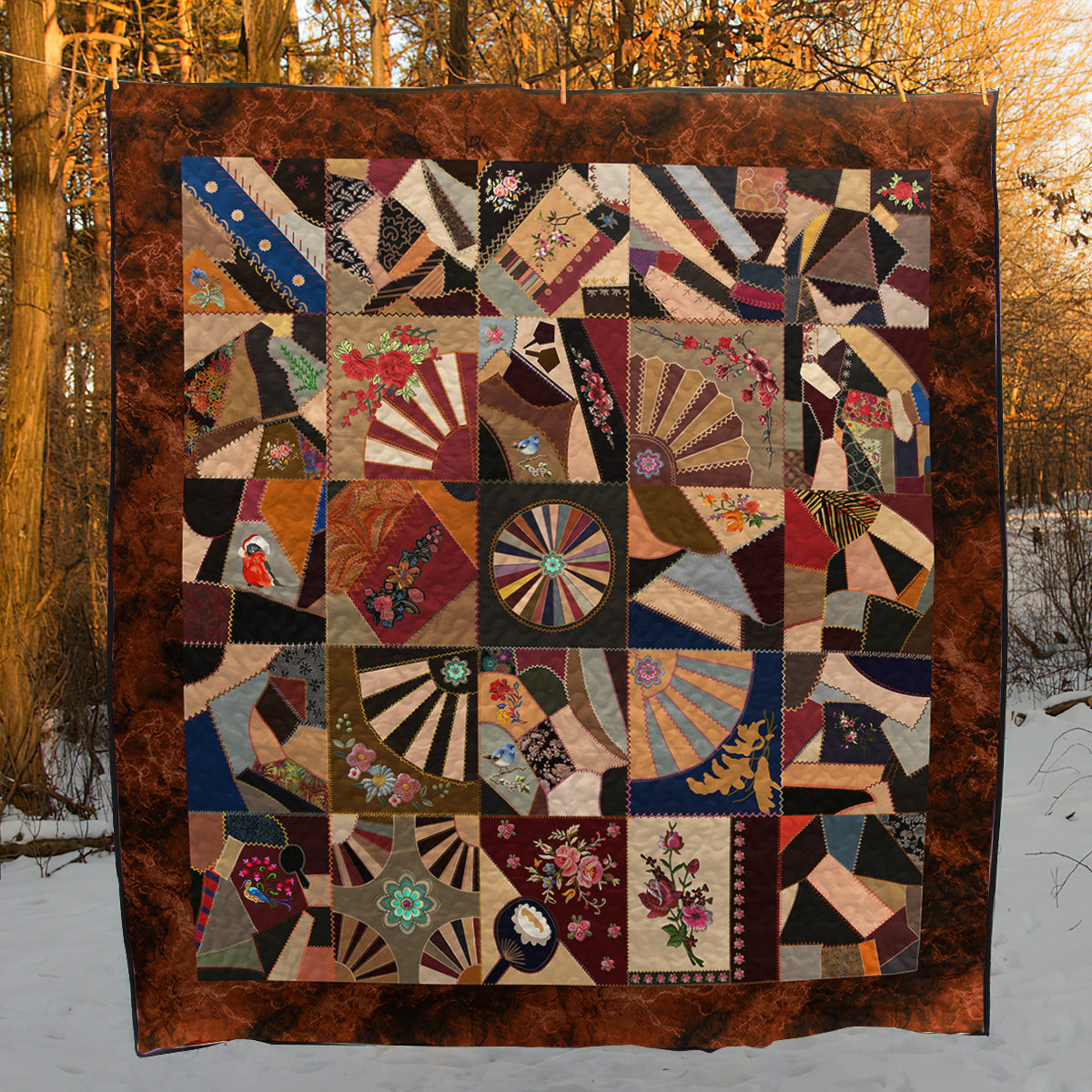 Crazy Quilt Blanket HM080701M