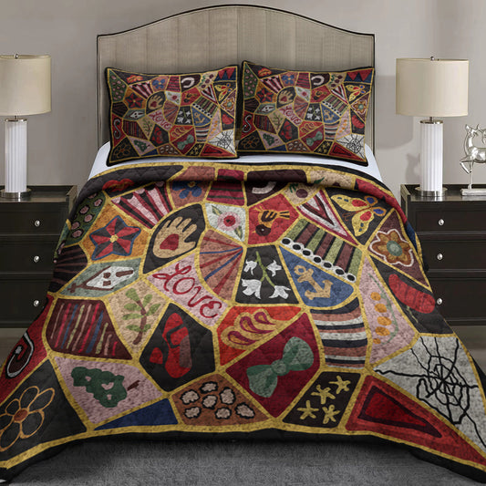 Crazy Quilt Bedding Set MT160601AQBS