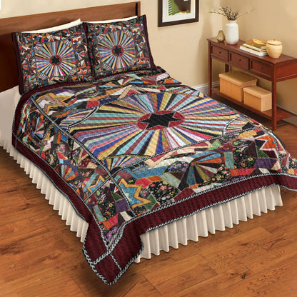 Crazy Wild Flower Quilt Bed Sheet TL040701QS