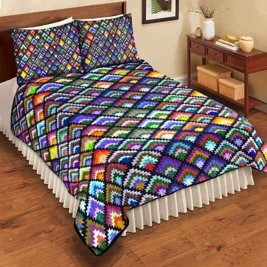 Crochet Quilt Bedding Set MT270501ABS