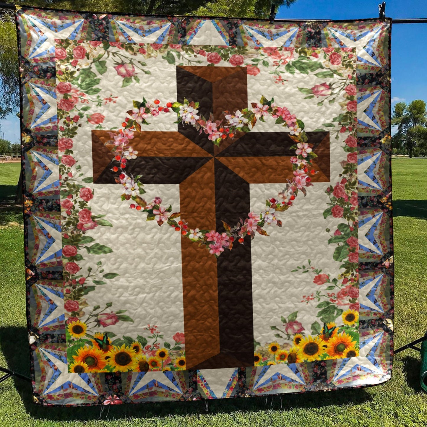 Christian Cross CLA0710301Q Art Quilt