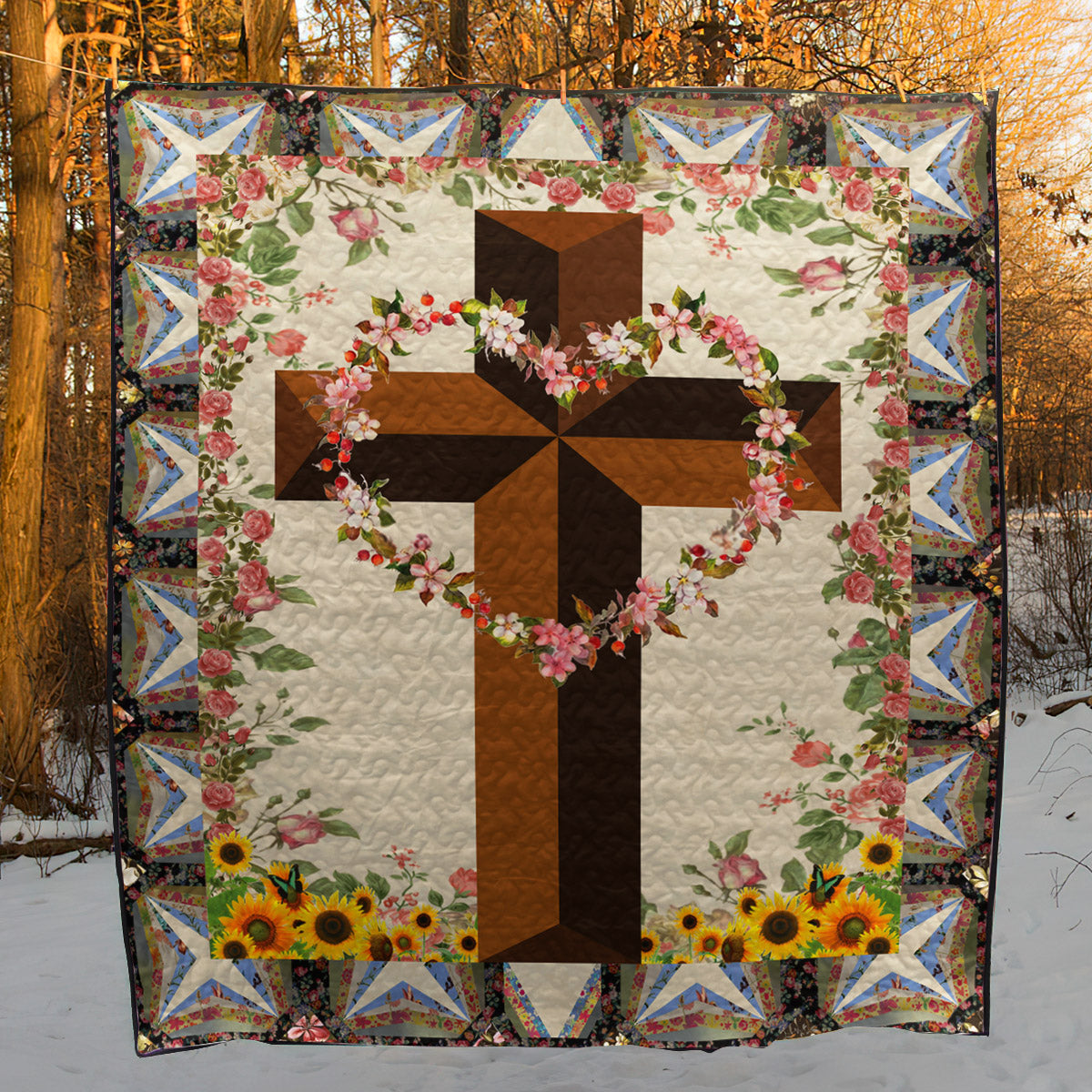 Christian Cross CLA0710301Q Art Quilt