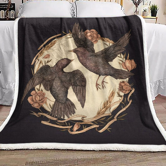 Crow NT280946F Sherpa Fleece Blanket