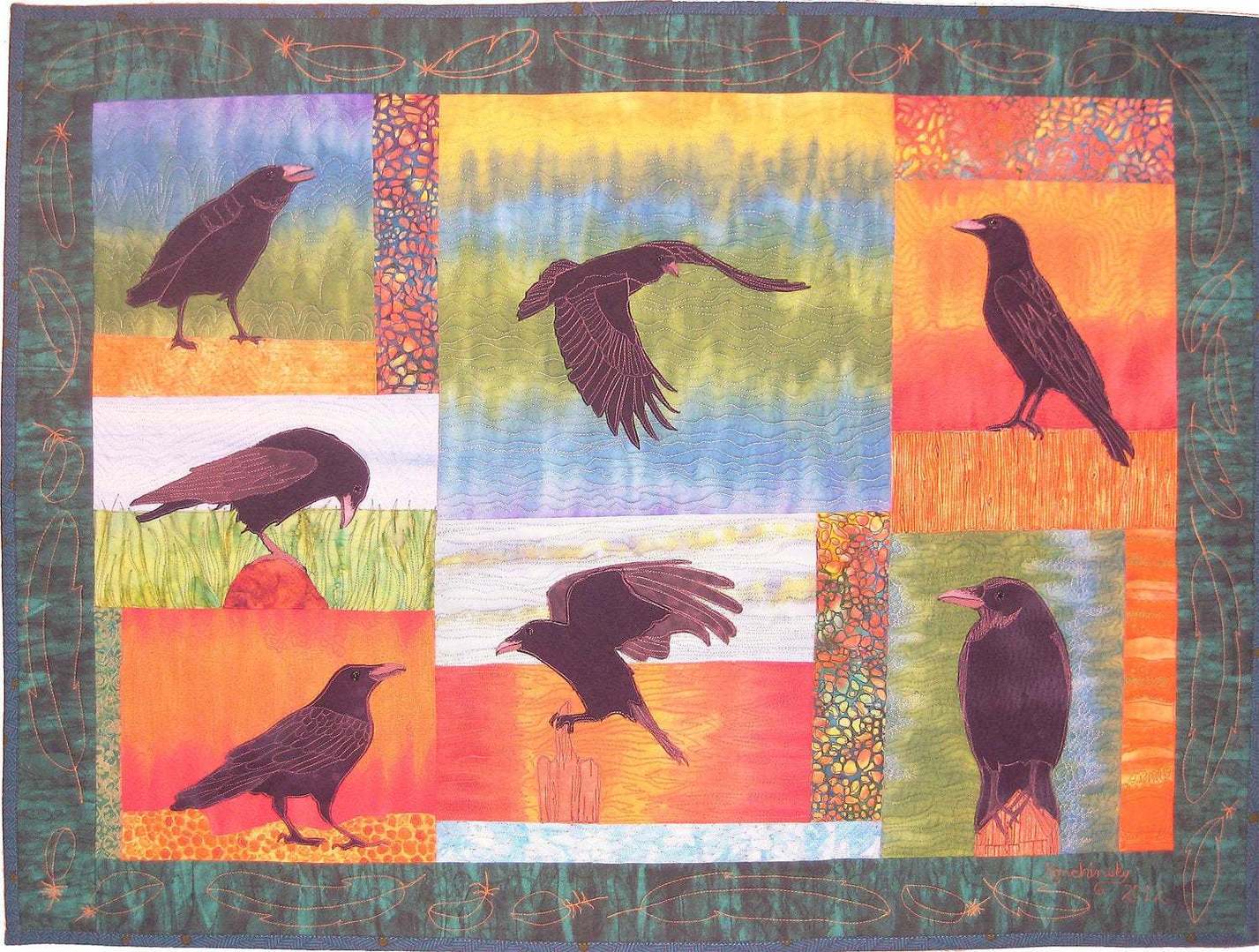 Crows CLM270614 Quilt Blanket