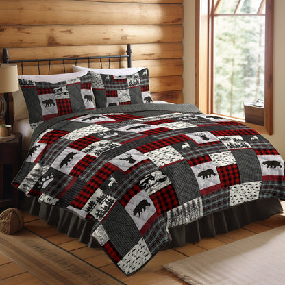 Cuddl Duds Flannel CLA0511319B Quilt Bedding Set