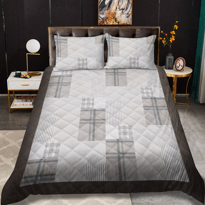 Cuddl Duds Flannel Patchwork CLA0511318B Quilt Bedding Set