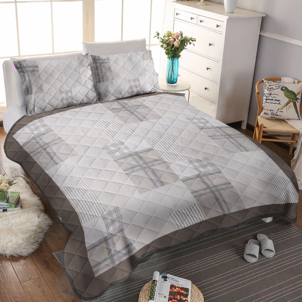 Cuddl Duds Flannel Patchwork CLA0511318B Quilt Bedding Set