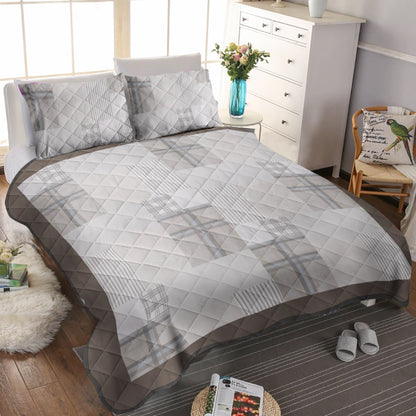 Cuddl Duds Flannel Patchwork CLA0511318B Quilt Bedding Set