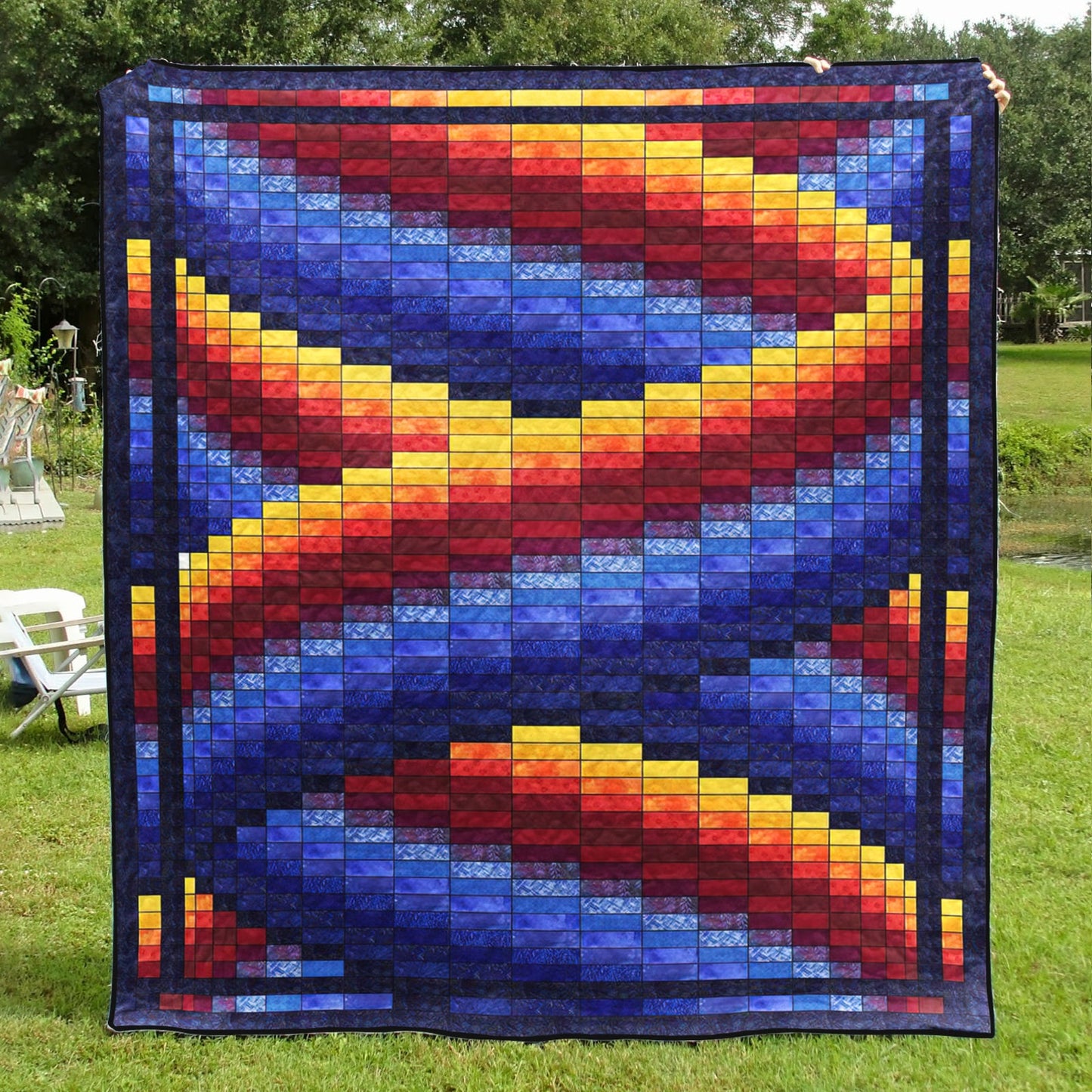 Curlz Bargello Quilt Blanket TL230504Y