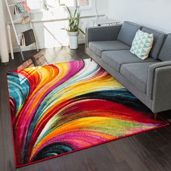 Curved Multi Colored CLP0810028TM Rug