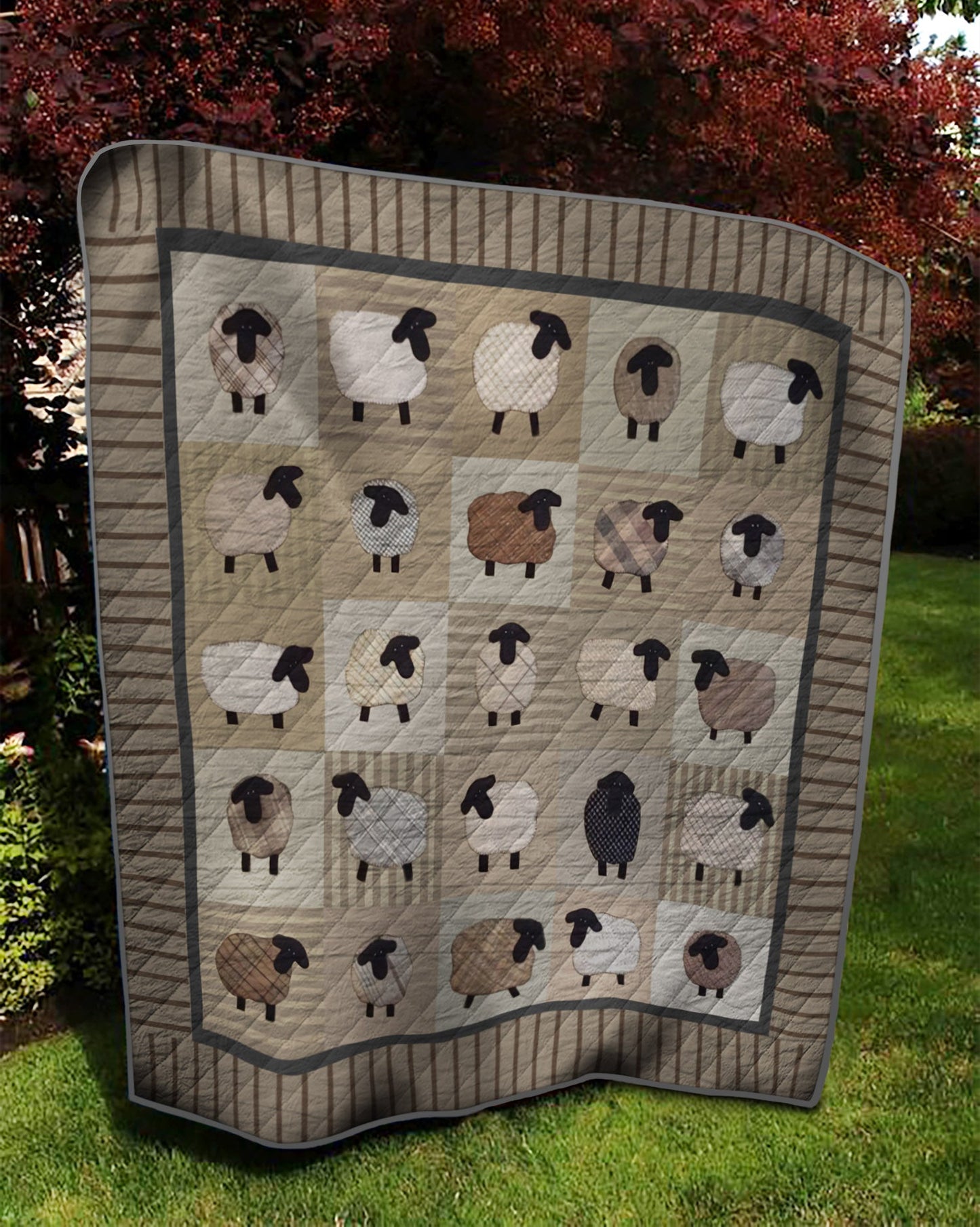 Cute Sheep TD18110079 Quilt Blanket