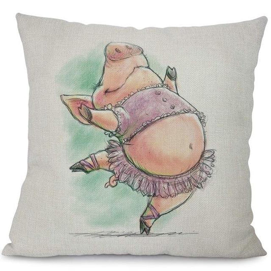 Cute Pig CLH2110094P Throw Pillow Covers