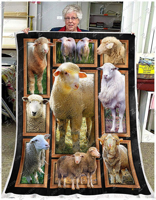 Cute Sheeps CL25110148MDF Sherpa Fleece Blanket