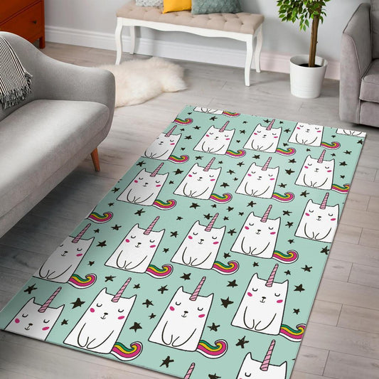 Cute Unicorn Cat CL17100236MDR Rug