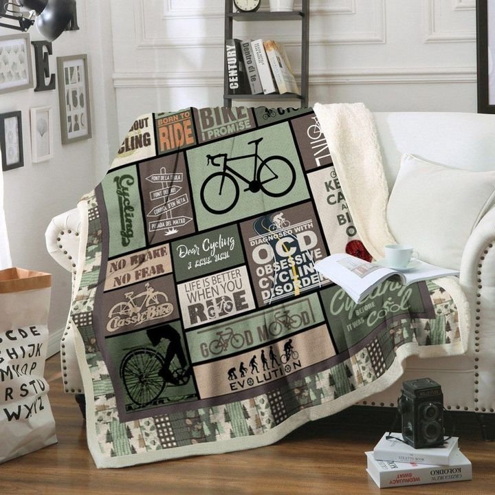 Cycling CL170828MD Sherpa Fleece Blanket